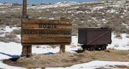 The sign at the entrance of Bodie