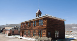 In the center of Bodie, California