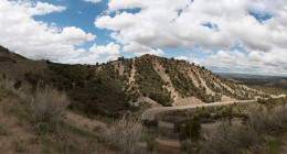 The road leading to the ruins at Mesa Verde National Park