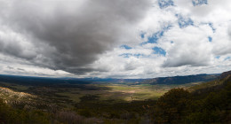 Over looking a valley at Mesa Verde National Park