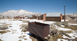 Mining cart in Bodie